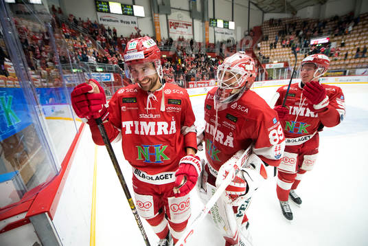 Timrå och Niklas Svedberg jublar