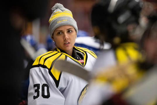 Brynäs målvakt Sonja Van der Bliek