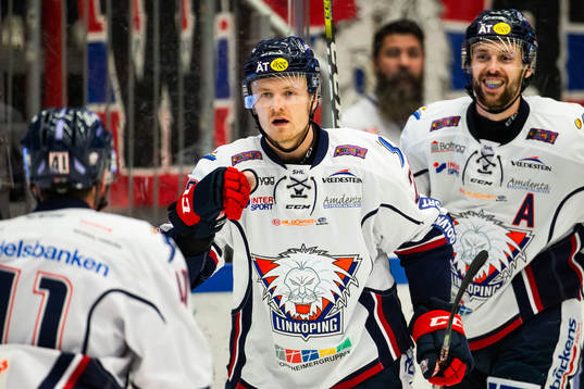 Linköpings Nick Sörenssen jublar