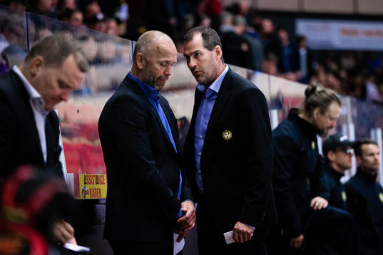 Brynäs tränare Tommy Sjödin och assisterande tränare