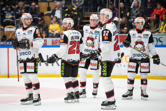 Malmö Redhawks Kim Rosdahl, Jens Olsson, Fredrik