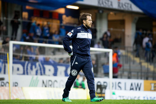 IFK Göteborgs Tobias Hysén värmer upp innan