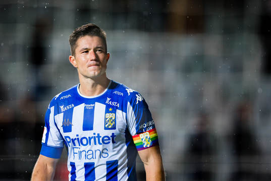 IFK Göteborgs lagkapten David Boo Wiklander deppar