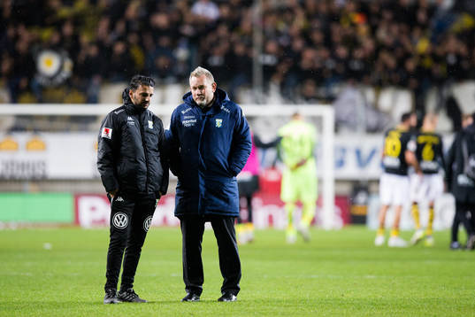 IFK Göteborgs tränare Poya Asbaghi och koordinator Gustav