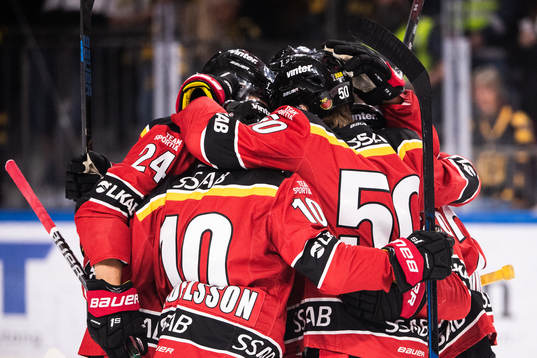 Luleås spelare jublar