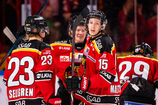 Luleås spelare jublar