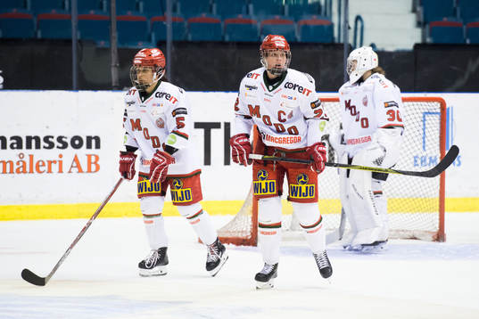Modos Annelie Zander och Olivia Carlsson deppar