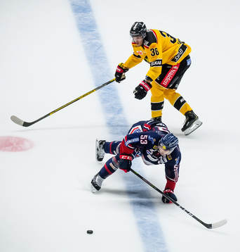 Linköpings Eddie Larsson och Luleås Emil Larsson