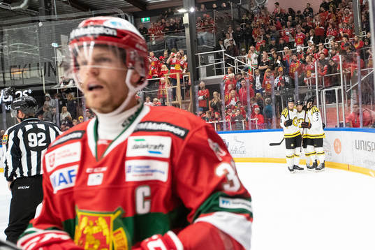 Brynäs Joel Kellman jublar
