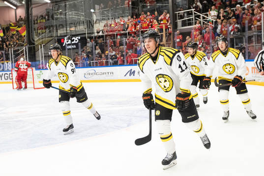 Brynäs Joel Kellman jublar