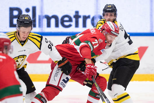 Moras Marek Daloga och Brynäs Jesper Boqvist och Brynäs
