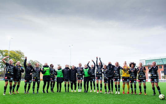 Kristianstads spelare jublar