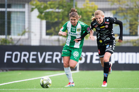 Hammarbys Hanna Lundqvist och Kristianstads Amanda Edgren