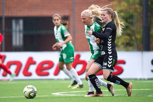 Hammarbys Astrid Larsson och Kristianstads Tilda Persson