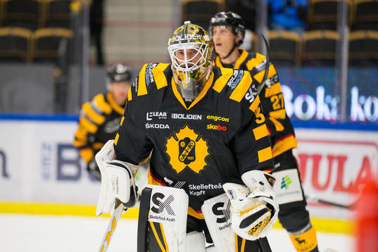 Skellefteås målvakt Gustaf Lindvall