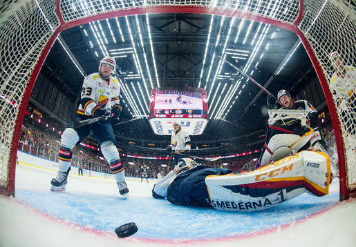 Malmö Redhawks Max Görtz jublar