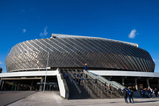Exteriör av Tele2 Arena
