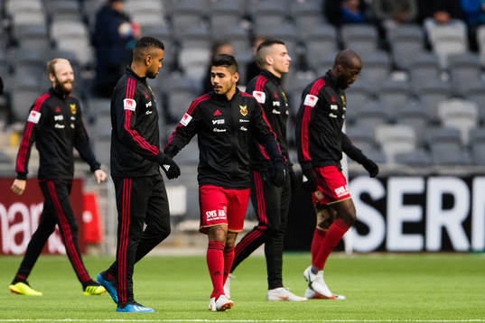 Östersunds Ronald Mukiibi och Hosam Aiesh