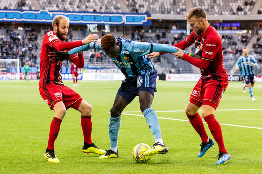 Östersunds Curtis Edwards och Dennis Widgren