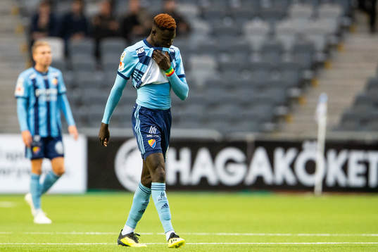 Djurgårdens Aliou Badji deppar