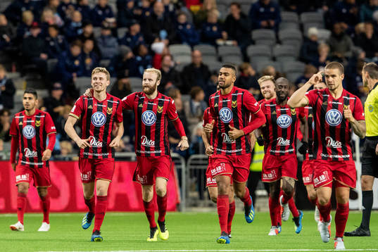 Östersunds spelar jublar