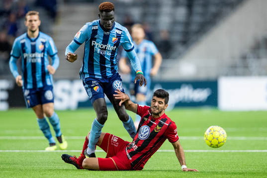 Djurgårdens Aliou Badji och Östersunds Rewan Amin