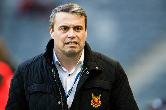 Östersunds ordförande Daniel Kindberg innan