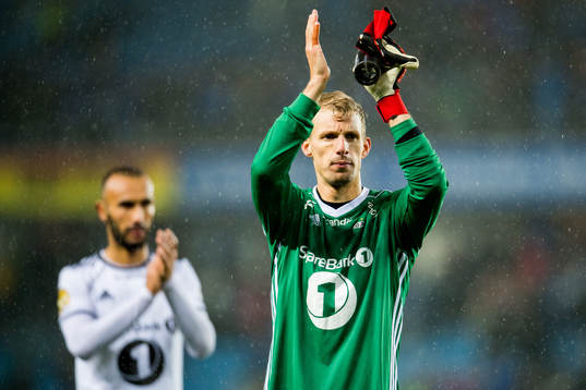 Goalkeeper André Hansen of Rosenborg