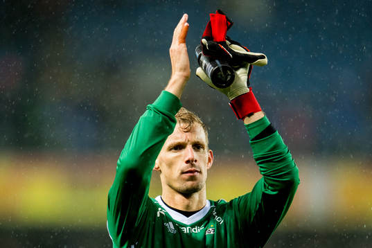 Goalkeeper André Hansen of Rosenborg