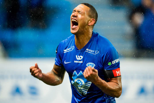 Ruben Gabrielsen of Molde celebrates