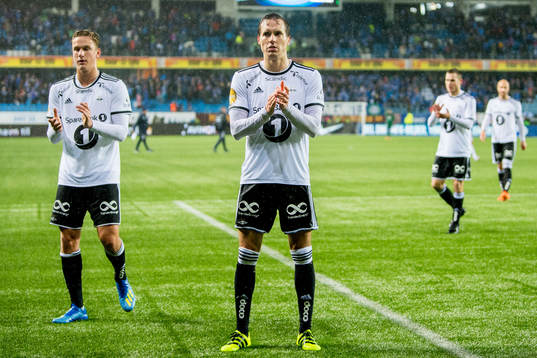Anders Konradsen of Rosenborg looks dejected