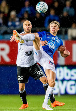 Tore Reginiussen of Rosenborg and Erling Braut Håland of