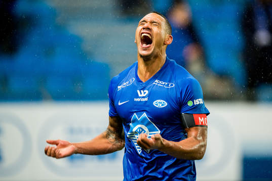 Ruben Gabrielsen of Molde celebrates