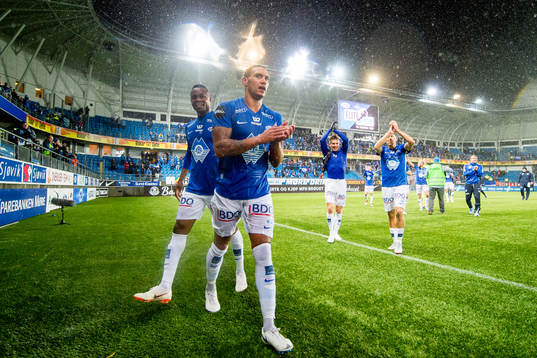 Leke Samson James and Ruben Gabrielsen of Molde