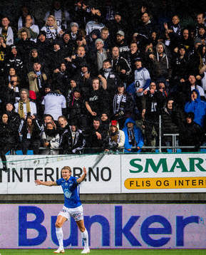 Erling Braut Håland of Molde reacts