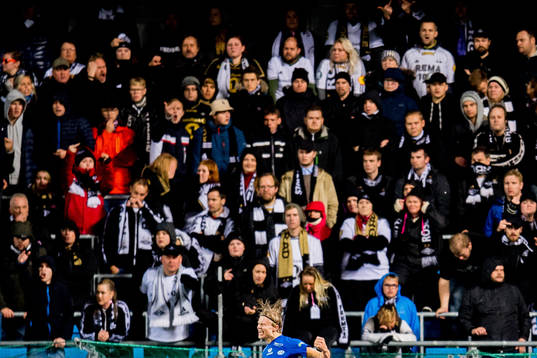 Erling Braut Håland of Molde celebrates 1-0