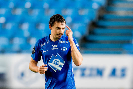Vegard Forren of Molde celebrates