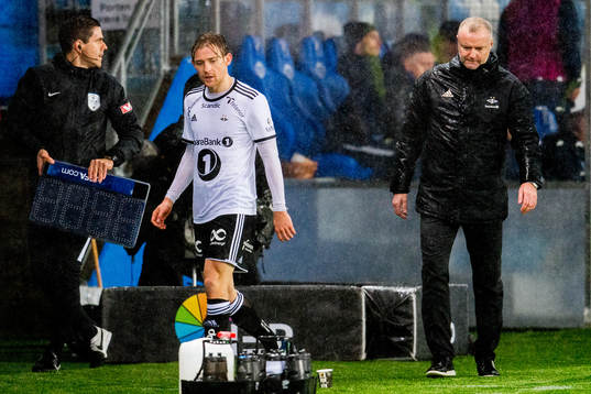 Yann-Erik de Lanlay of Rosenborg and Rini Coolen, head