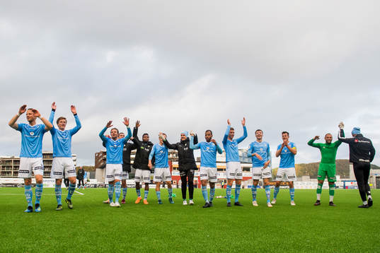 The players of Sandnes Ulf celebrate