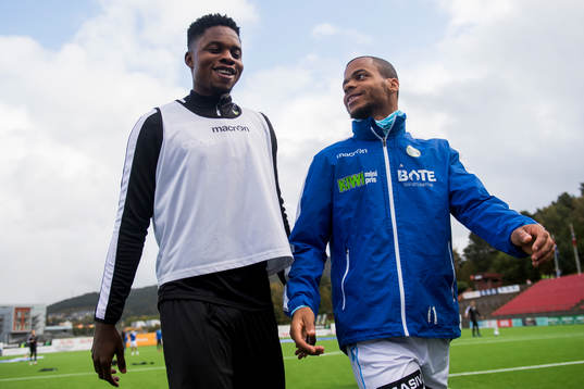 Michael Olusoji Ogungbaro of Åsane and Erixon Danso of