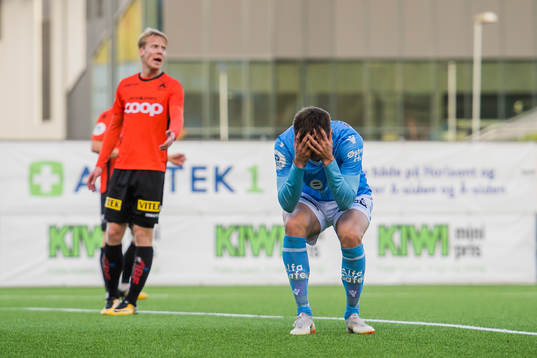 Axel Kryger of Sandnes Ulf looks dejected