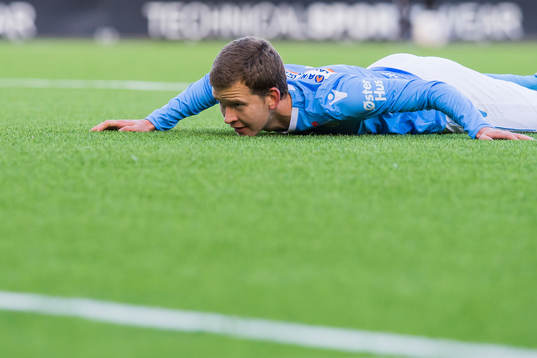 Vegard Østraat Erlien of Sandnes Ulf looks dejected