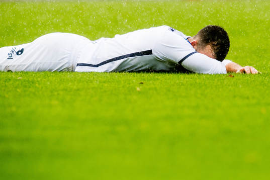 Zlatko Tripic of Viking looks dejected