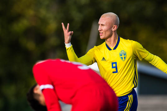 Sveriges Karl Landsten jublar