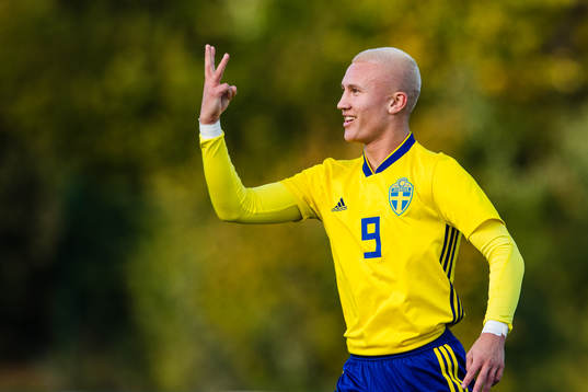 Sveriges Karl Landsten jublar