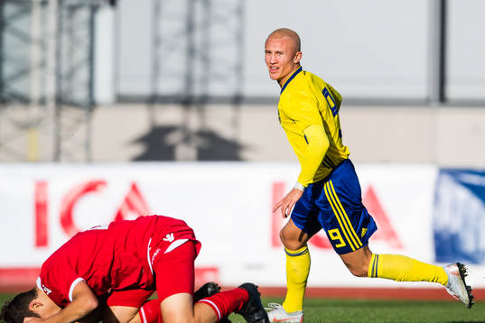 Sveriges Karl Landsten jublar