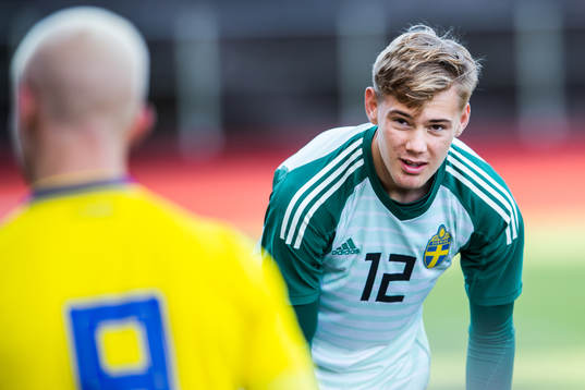 Sveriges målvakt Filip Jörgensen
