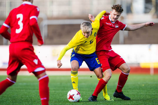 Sveriges Dennis Collander och Liechtensteins Yannick