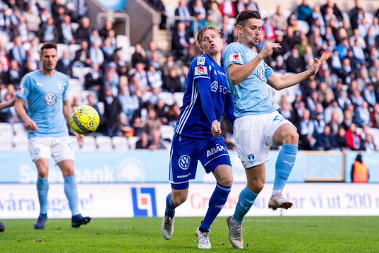 Malmö FFs Marcus Antonsson och Sundsvalls Eric Björkander