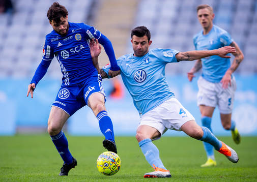 Sundsvalls Jonathan Tamimi Syberg och Malmö FFs Behrang